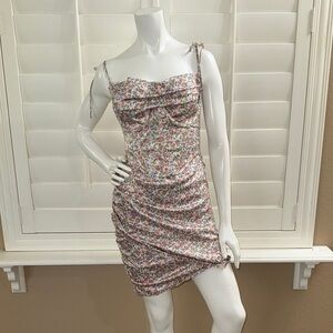 just my type mini dress Just Like Magic Halterneck Cut-Out Mini Dress Taupe